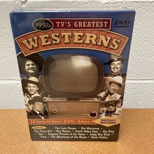 1950s Westerns DVD Gift Set, digitally restored features 12 classic TV shows NEW